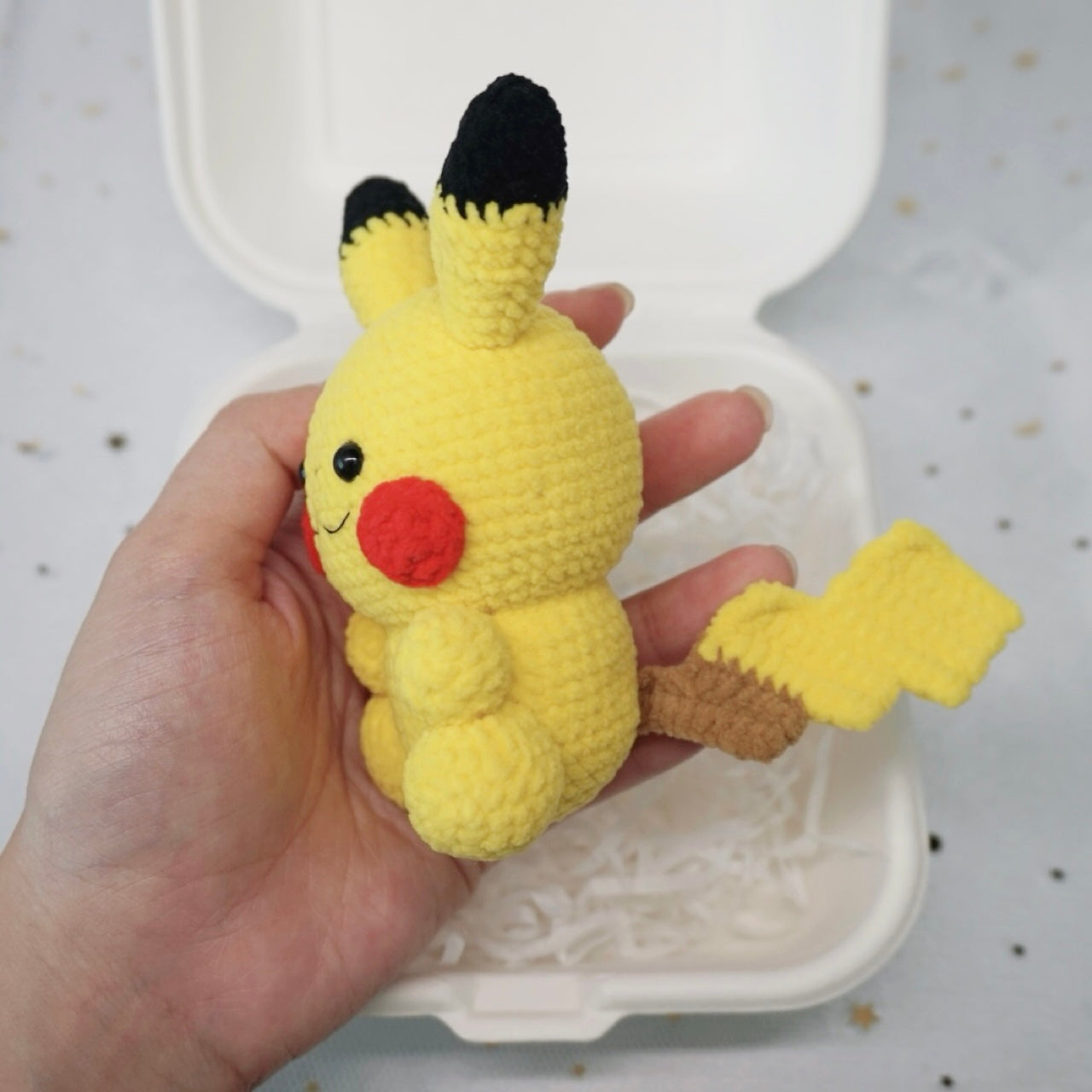 crochet pika-pal keychain ϞϞ(๑⚈ ․̫ ⚈๑)∩💛