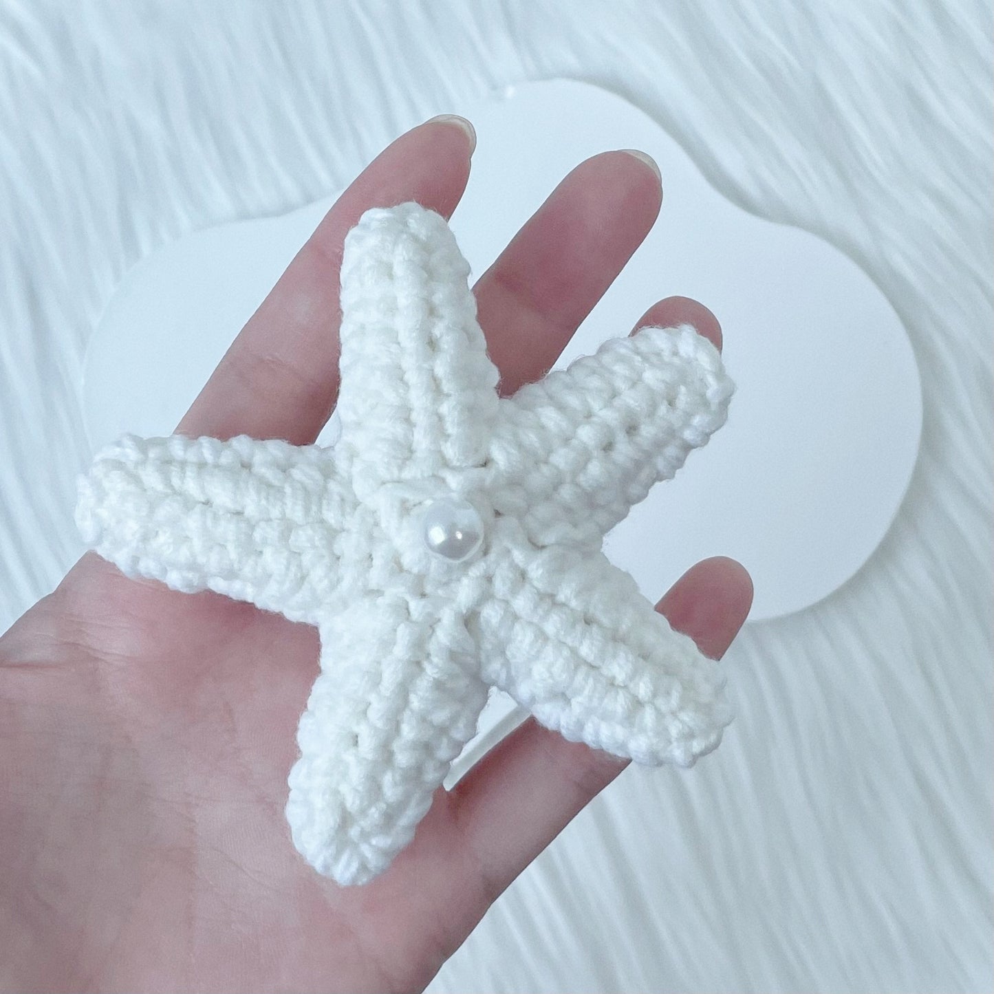 crochet starfish keychain ˖°𓇼🌊⋆🐚