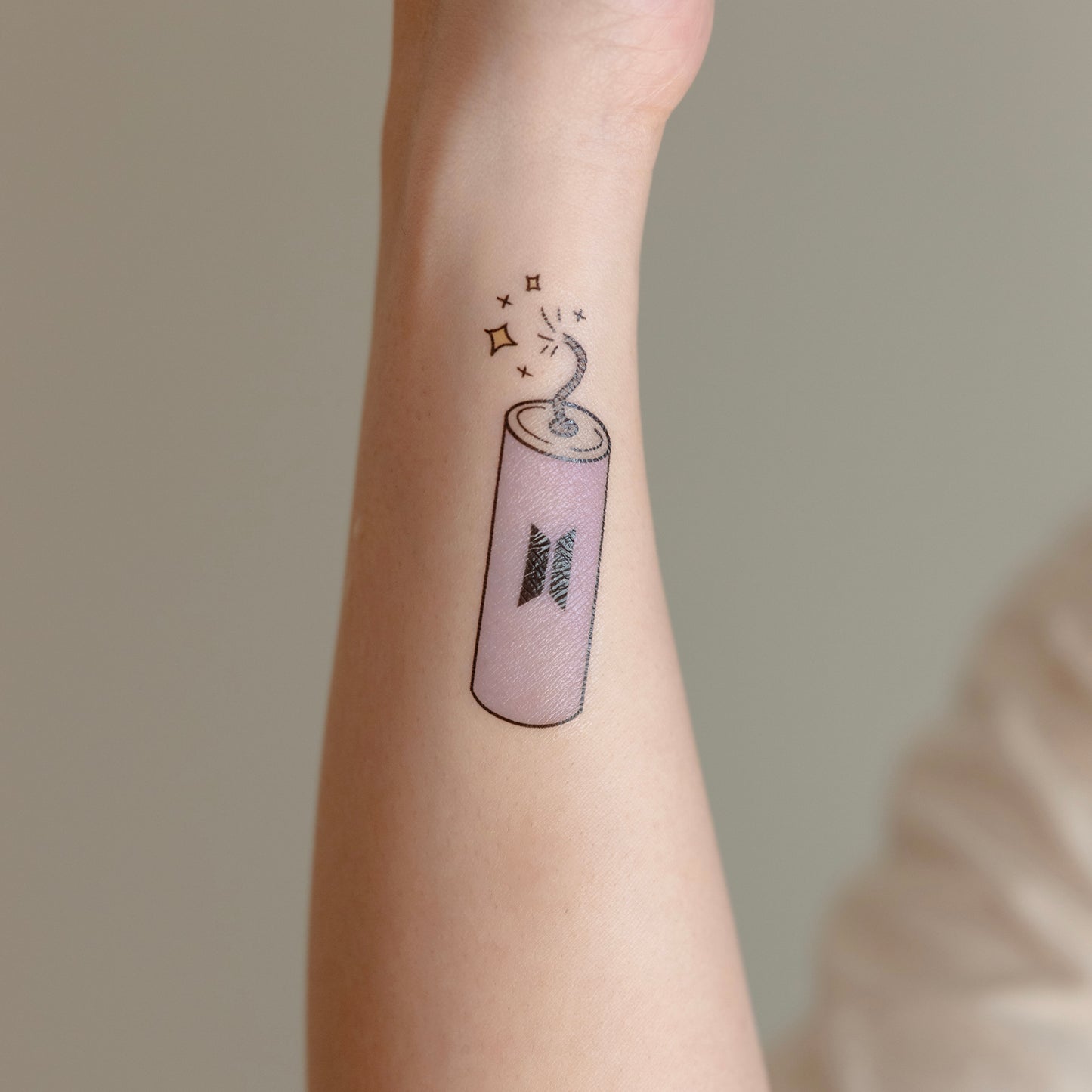 Light It Up BTS inspired temporary tattoo sticker