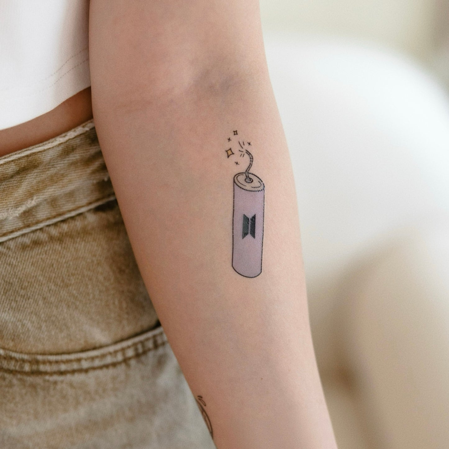 Light It Up BTS inspired temporary tattoo sticker