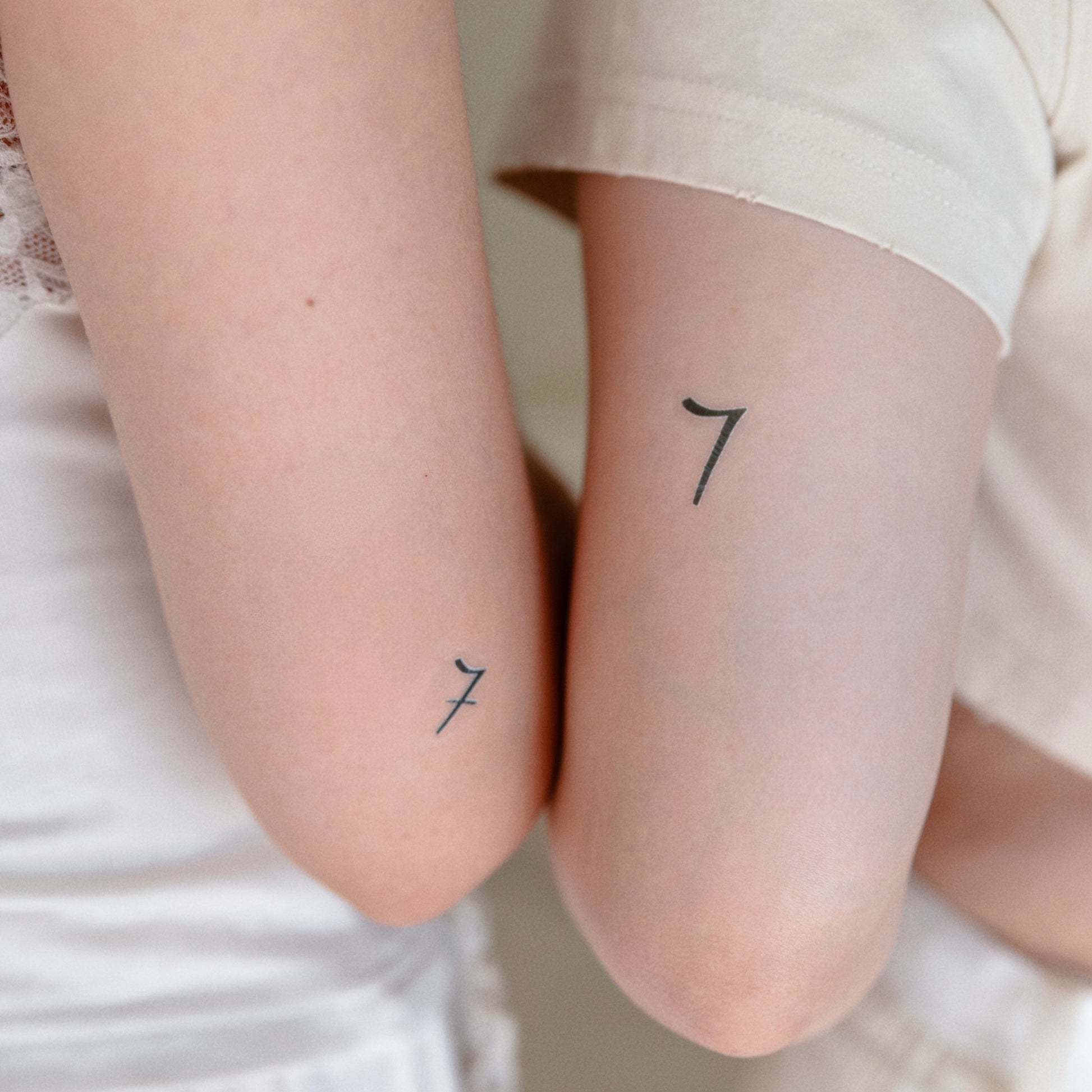 Seven (Set of 4) BTS inspired temporary tattoo sticker