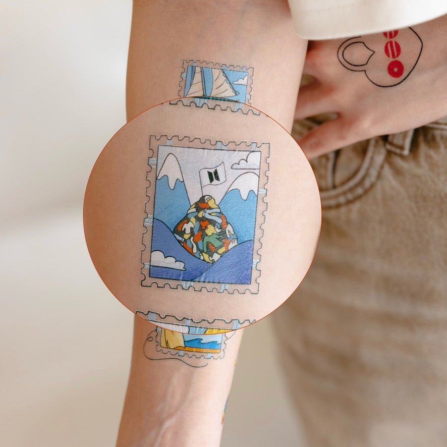 Spring Day: Stamp Edition BTS inspired temporary tattoo sticker