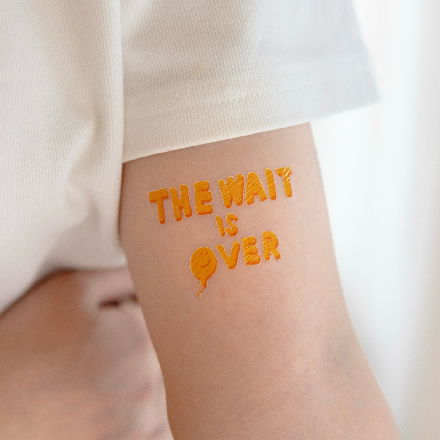 The Wait Is Over BTS inspired temporary tattoo sticker