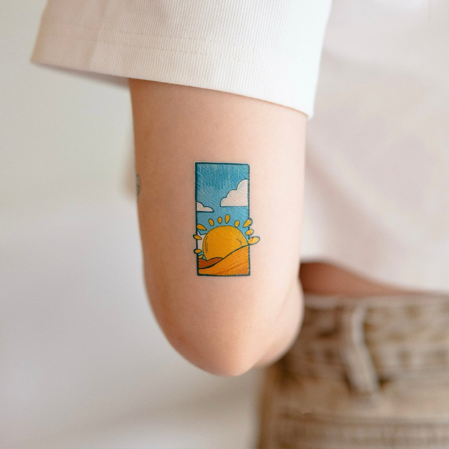 Until We See The Sunrise BTS inspired temporary tattoo sticker