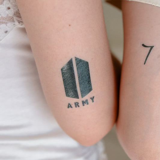 We Are ARMY BTS inspired temporary tattoo sticker