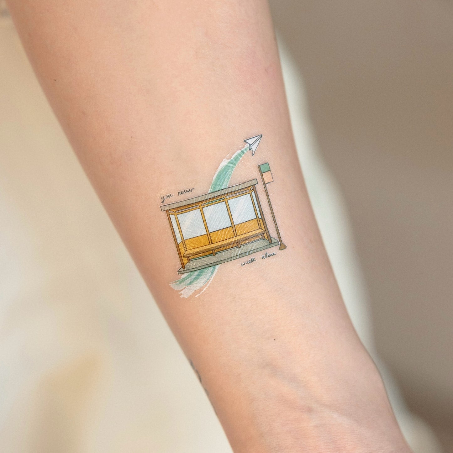 You Never Walk Alone BTS inspired temporary tattoo sticker