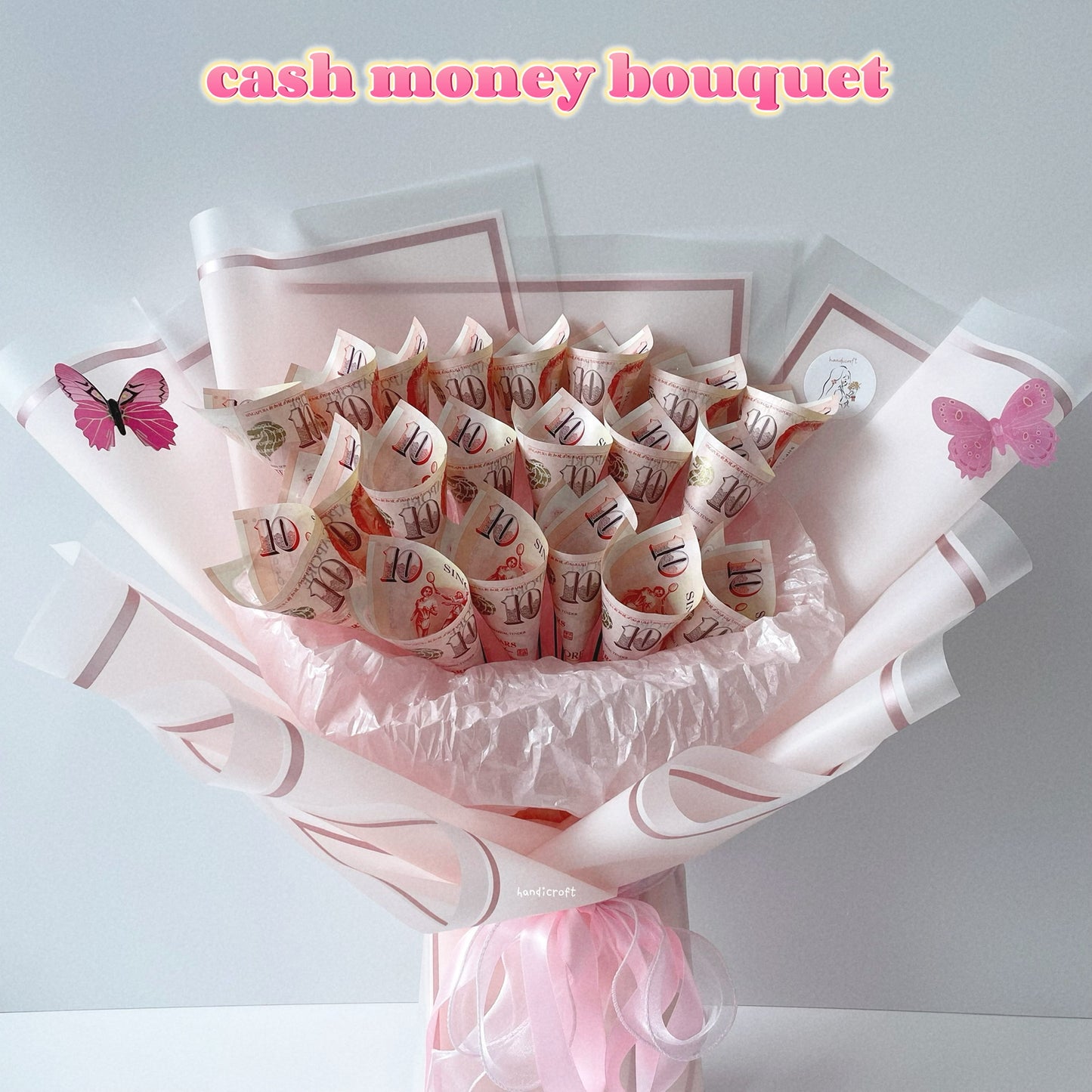 cash money flower bouquet