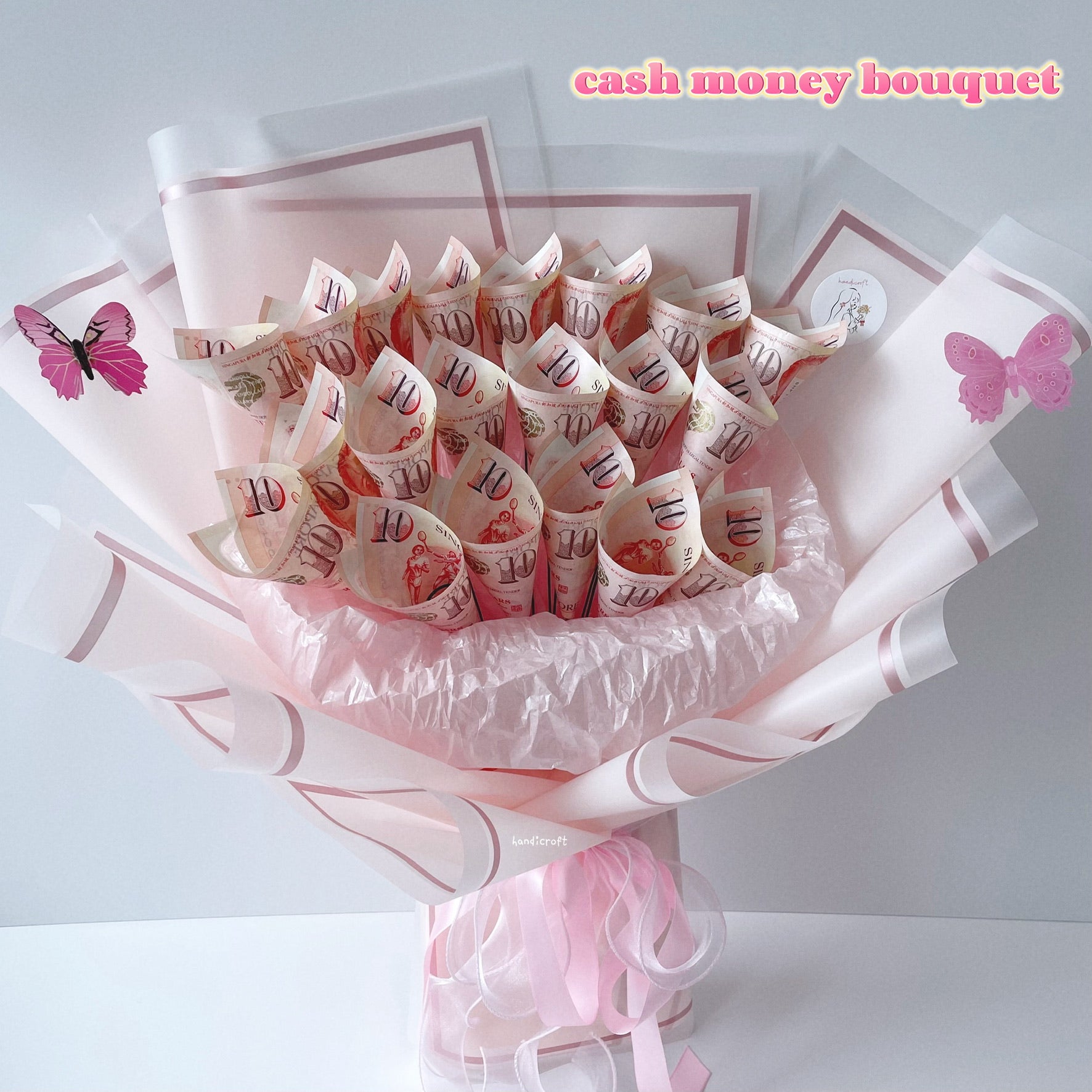 cash money flower bouquet