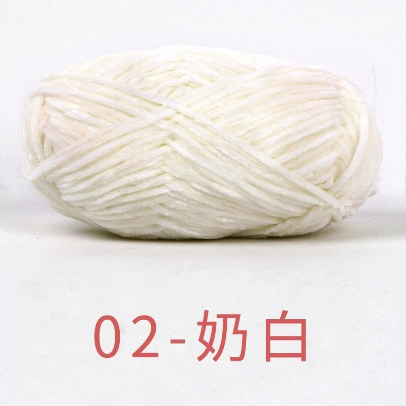 chenille velvet baby soft edelweiss #2 yarn 42 colours 雪妃尔细雪绒花2号毛线
