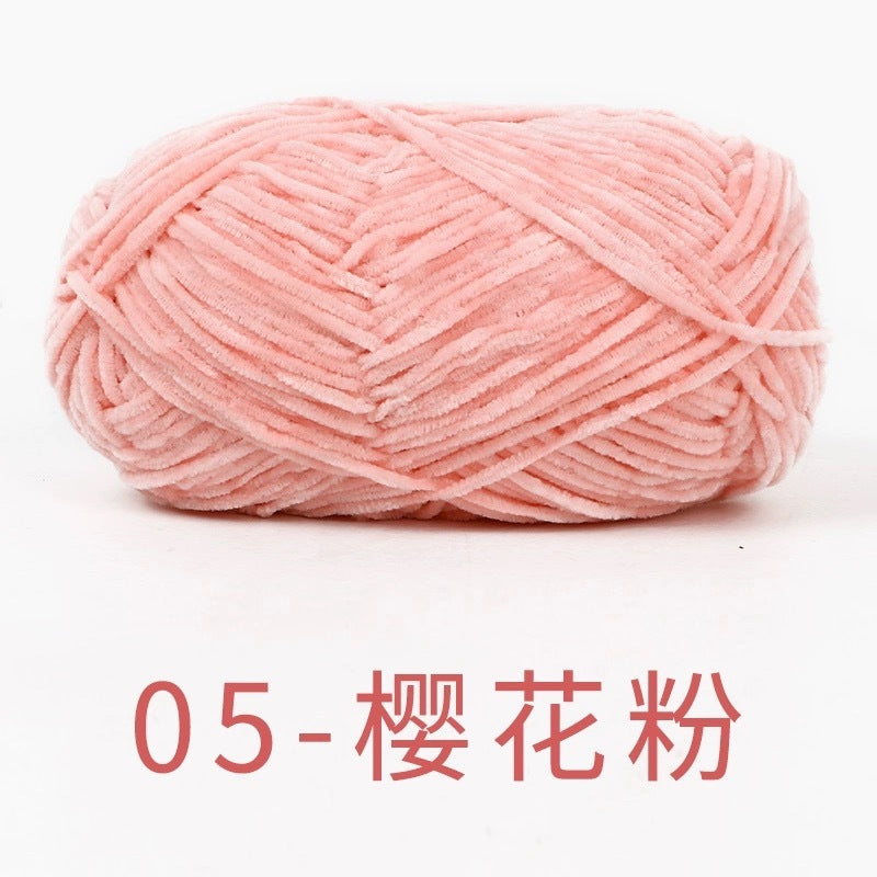 chenille velvet baby soft edelweiss #2 yarn 42 colours 雪妃尔细雪绒花2号毛线