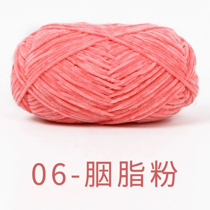 chenille velvet baby soft edelweiss #2 yarn 42 colours 雪妃尔细雪绒花2号毛线