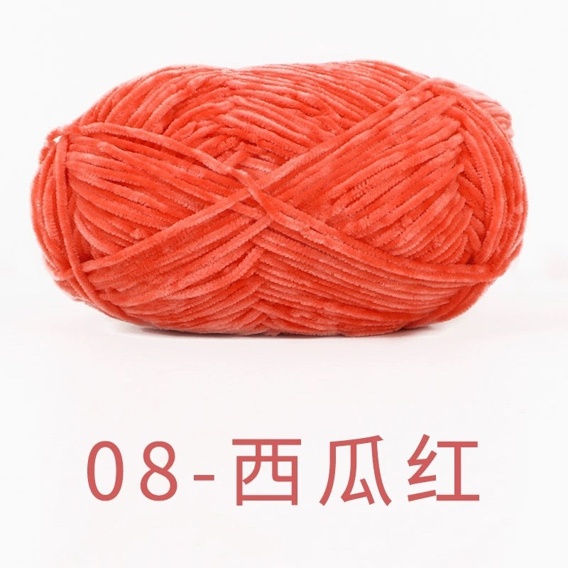 chenille velvet baby soft edelweiss #2 yarn 42 colours 雪妃尔细雪绒花2号毛线