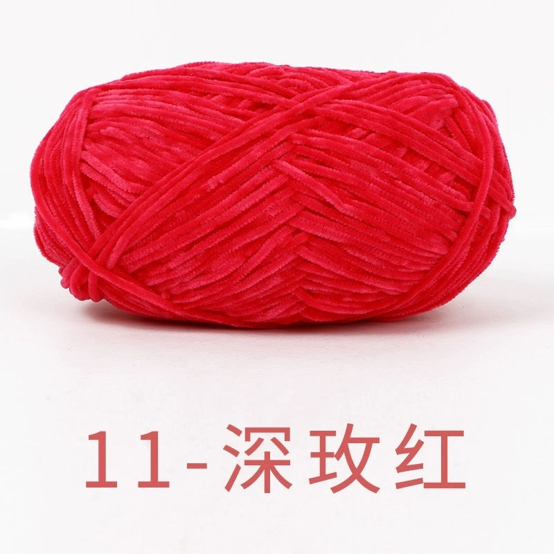 chenille velvet baby soft edelweiss #2 yarn 42 colours 雪妃尔细雪绒花2号毛线