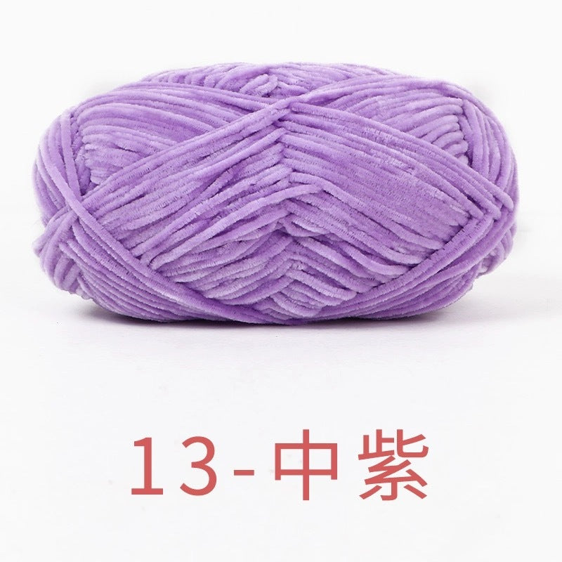chenille velvet baby soft edelweiss #2 yarn 42 colours 雪妃尔细雪绒花2号毛线