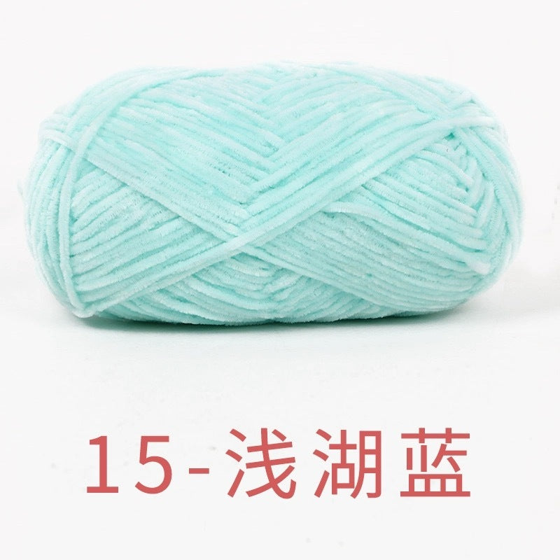 chenille velvet baby soft edelweiss #2 yarn 42 colours 雪妃尔细雪绒花2号毛线