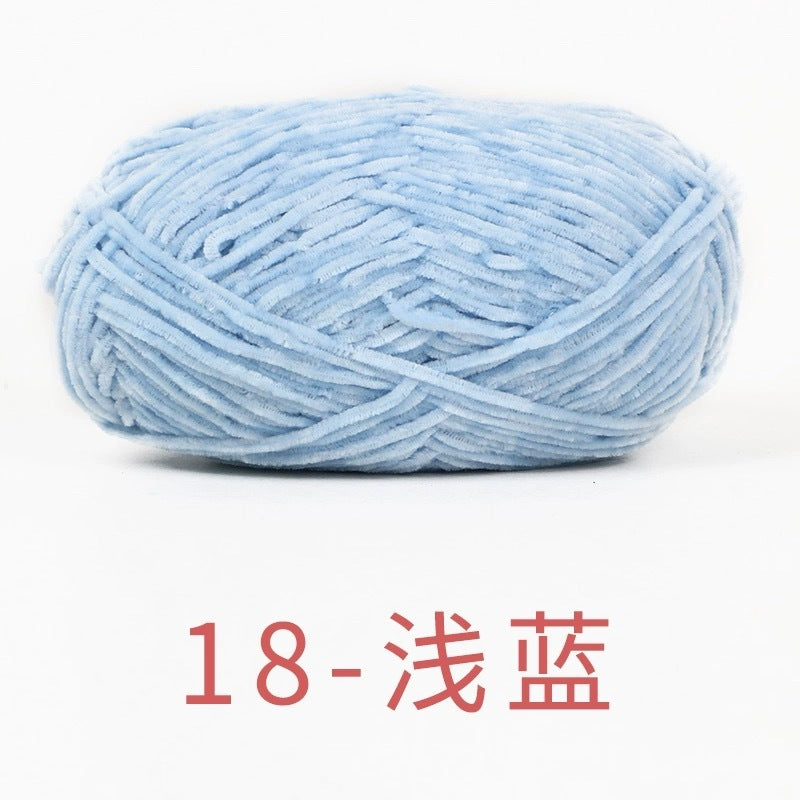 chenille velvet baby soft edelweiss #2 yarn 42 colours 雪妃尔细雪绒花2号毛线