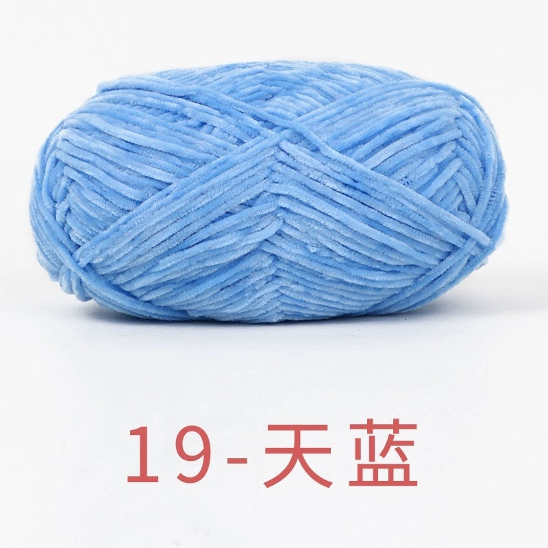chenille velvet baby soft edelweiss #2 yarn 42 colours 雪妃尔细雪绒花2号毛线