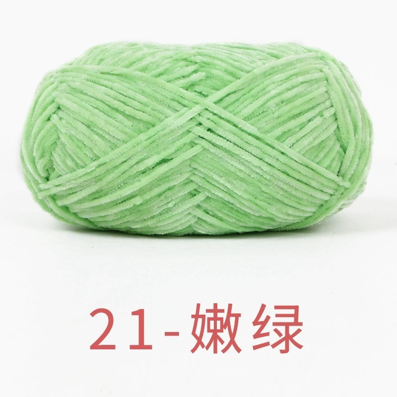 chenille velvet baby soft edelweiss #2 yarn 42 colours 雪妃尔细雪绒花2号毛线
