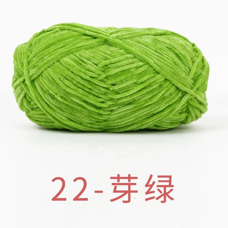 chenille velvet baby soft edelweiss #2 yarn 42 colours 雪妃尔细雪绒花2号毛线