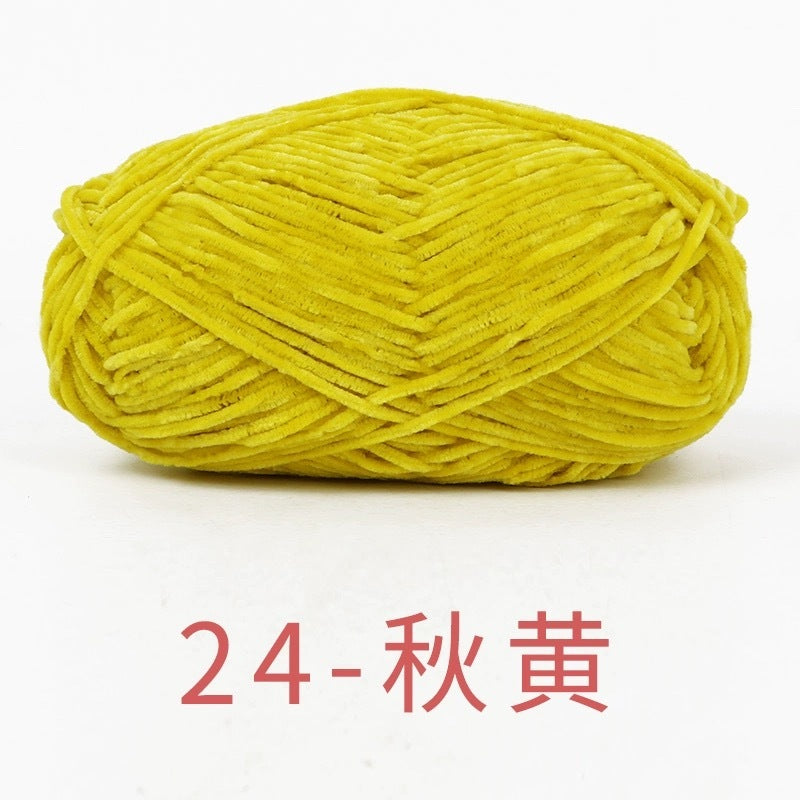 chenille velvet baby soft edelweiss #2 yarn 42 colours 雪妃尔细雪绒花2号毛线