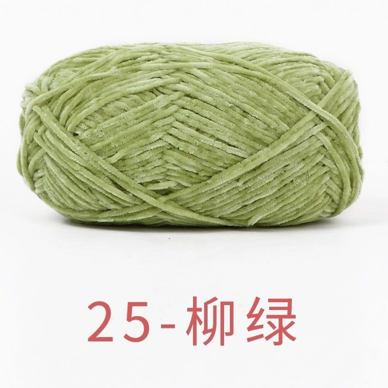 chenille velvet baby soft edelweiss #2 yarn 42 colours 雪妃尔细雪绒花2号毛线