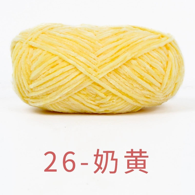 chenille velvet baby soft edelweiss #2 yarn 42 colours 雪妃尔细雪绒花2号毛线