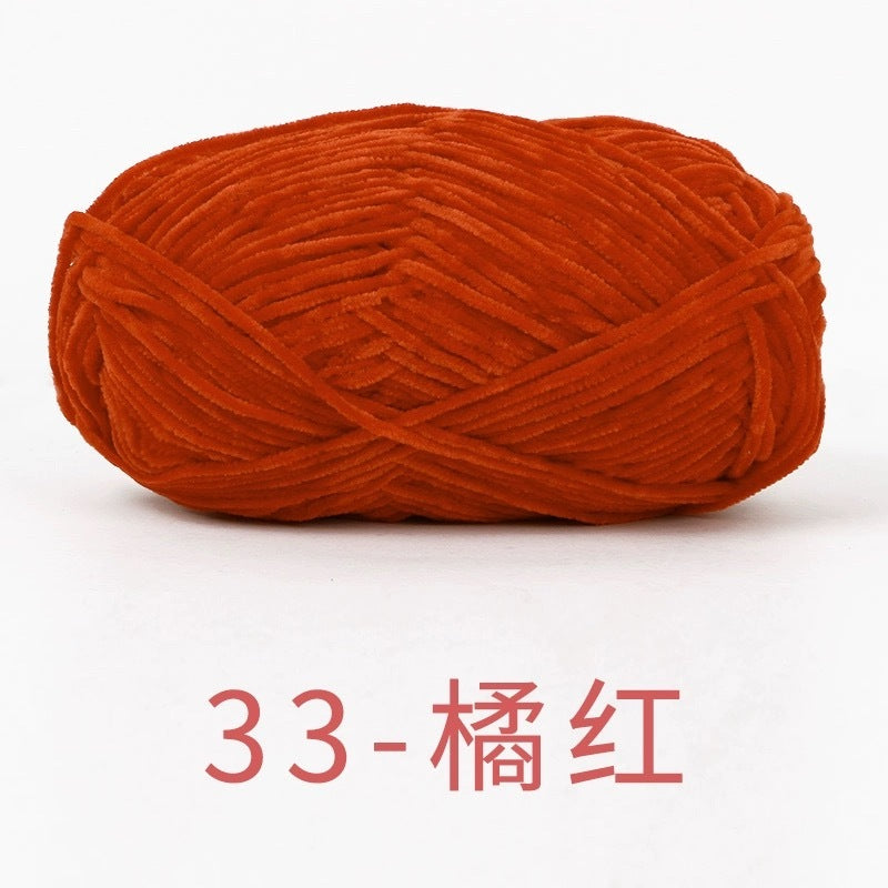 chenille velvet baby soft edelweiss #2 yarn 42 colours 雪妃尔细雪绒花2号毛线