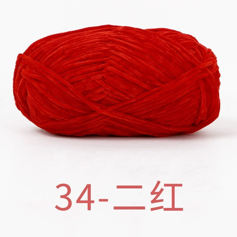 chenille velvet baby soft edelweiss #2 yarn 42 colours 雪妃尔细雪绒花2号毛线