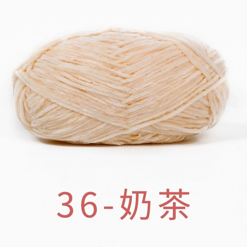 chenille velvet baby soft edelweiss #2 yarn 42 colours 雪妃尔细雪绒花2号毛线