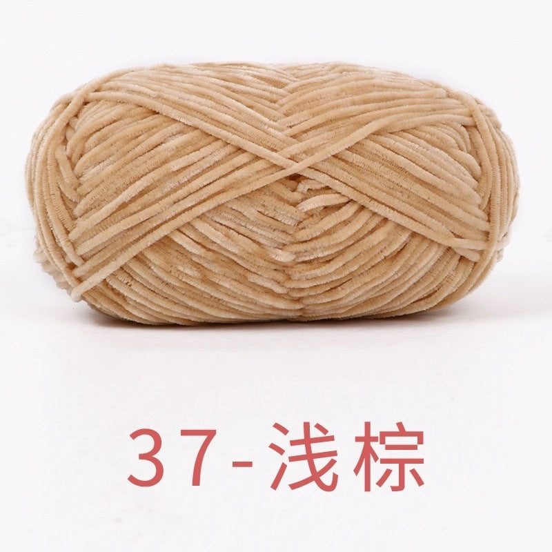 chenille velvet baby soft edelweiss #2 yarn 42 colours 雪妃尔细雪绒花2号毛线