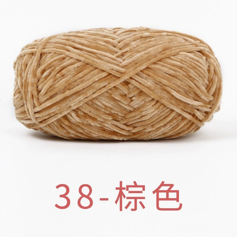chenille velvet baby soft edelweiss #2 yarn 42 colours 雪妃尔细雪绒花2号毛线