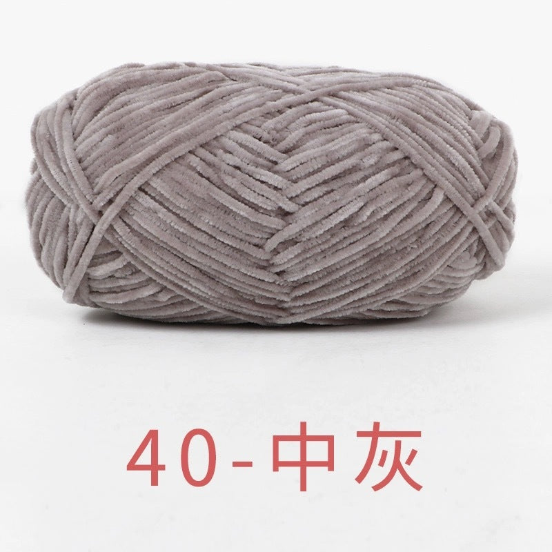 chenille velvet baby soft edelweiss #2 yarn 42 colours 雪妃尔细雪绒花2号毛线