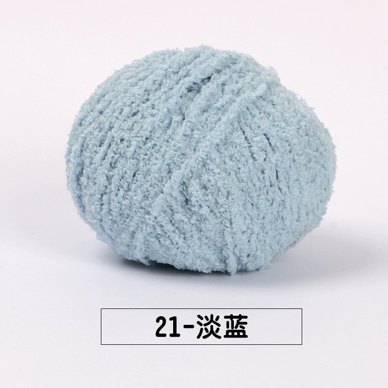fluffy soft velvet furry yarn 53 colours 雪妃尔萌小爱短绒绒线