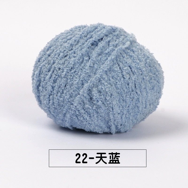 fluffy soft velvet furry yarn 53 colours 雪妃尔萌小爱短绒绒线