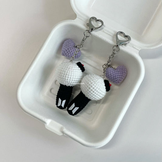 handicroft handmade crochet BTS army bomb lightstick charm Official Light Stick MAP OF THE SOUL Special Edition MOTS SE