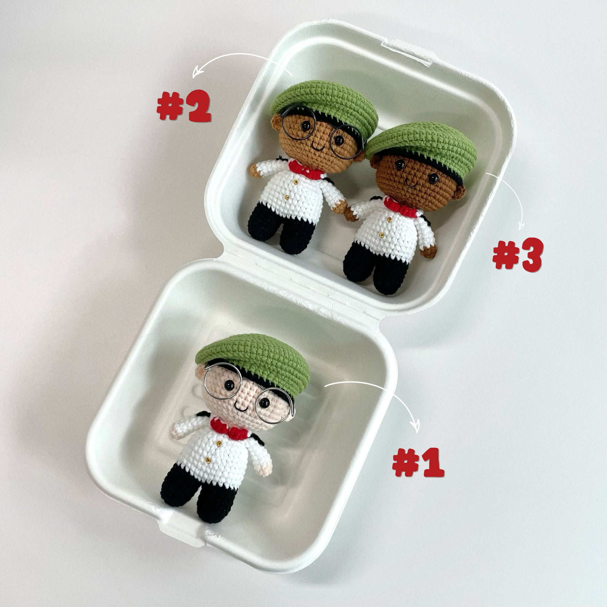 handicroft handmade crochet army soldier series skin shades colours