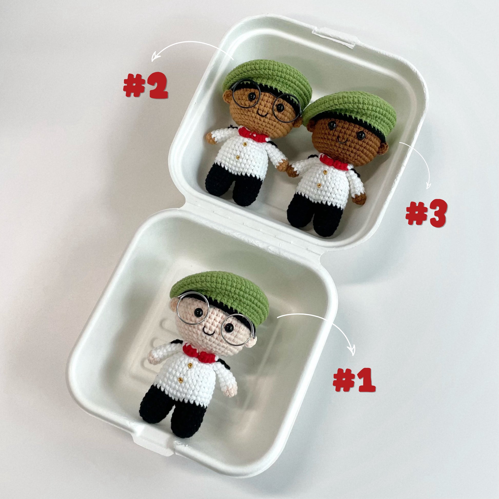 handicroft handmade crochet army soldier series skin shades colours