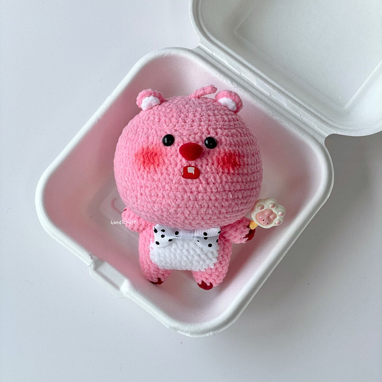 handicroft handmade crochet big head character amigurumi plushie loopy