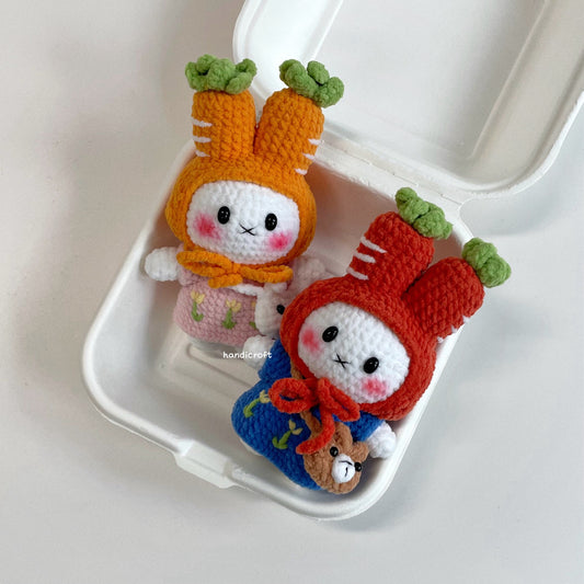 handicroft handmade crochet carrot miffy rabbit bunny amigurumi