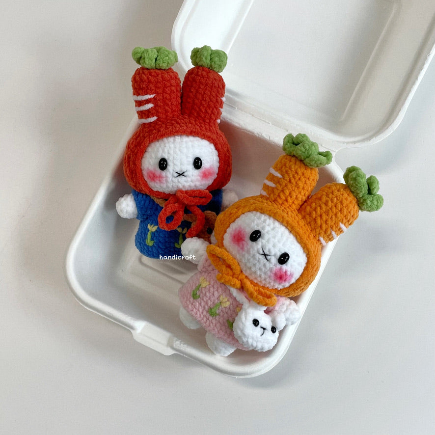 handicroft handmade crochet carrot miffy rabbit bunny amigurumi