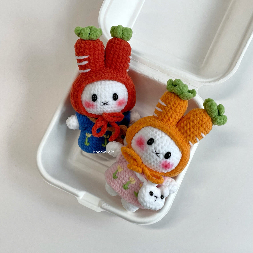 handicroft handmade crochet carrot miffy rabbit bunny amigurumi