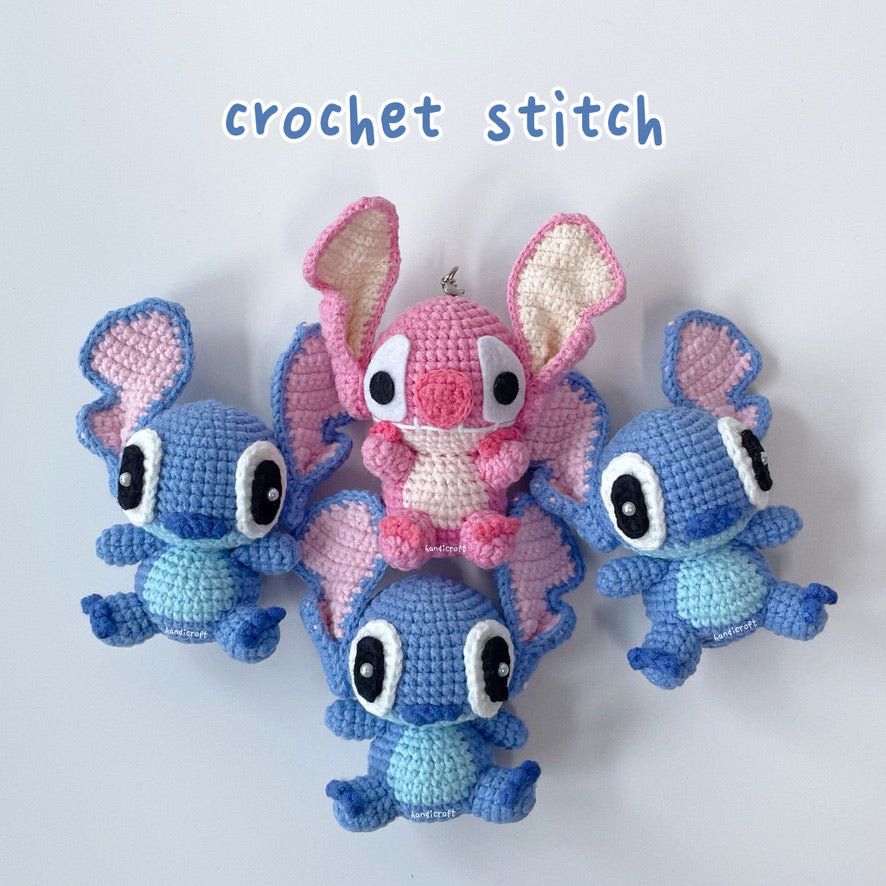 handicroft handmade crochet character amigurumi keychain tropical sweethearts