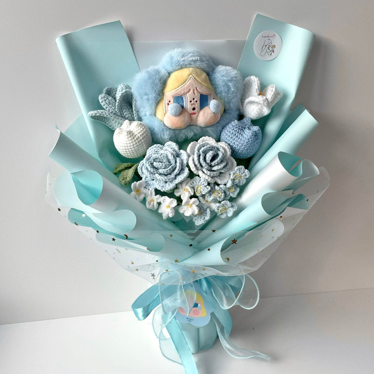 handicroft handmade crochet flower bouquet crybaby sad club series plush crybaby's garden