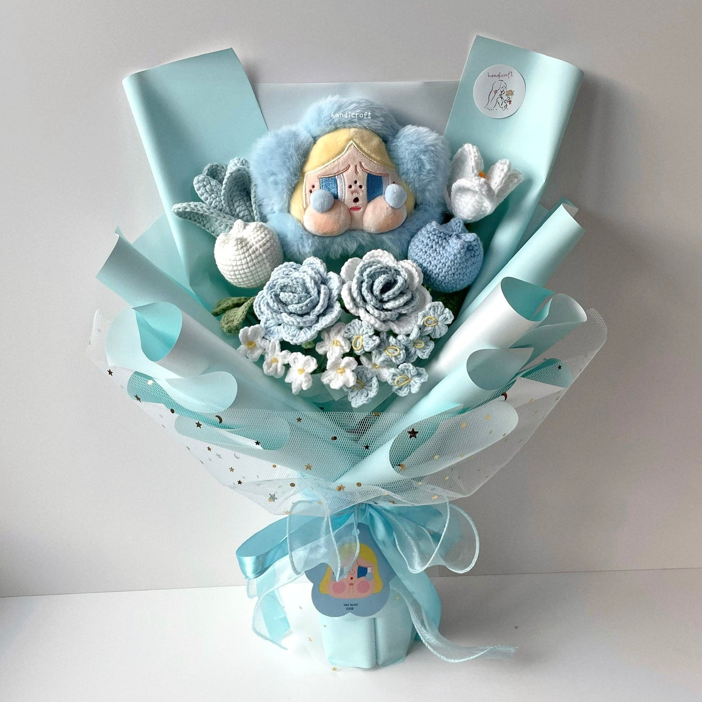 handicroft handmade crochet flower bouquet crybaby sad club series plush crybaby's garden