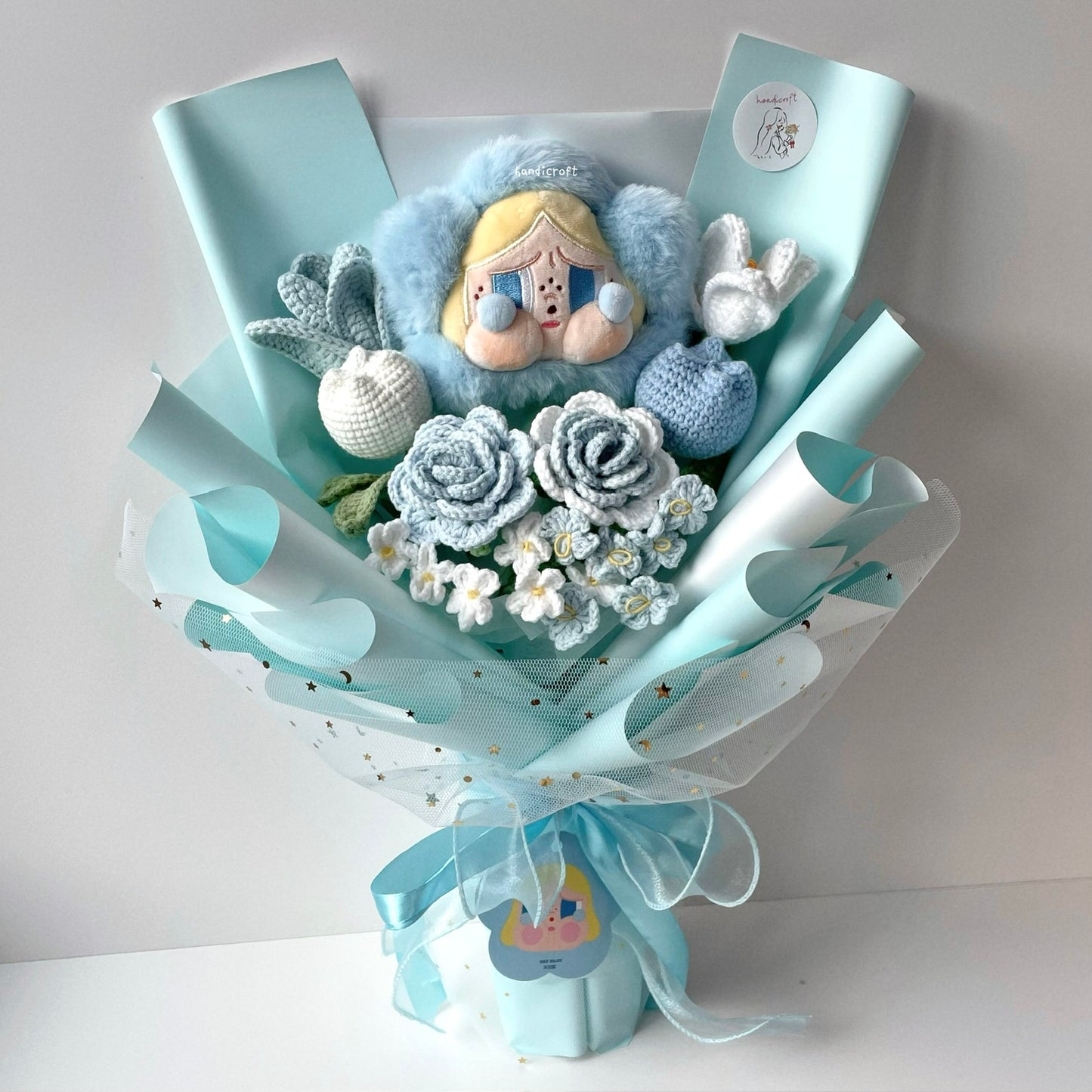 handicroft handmade crochet flower bouquet crybaby sad club series plush crybaby's garden