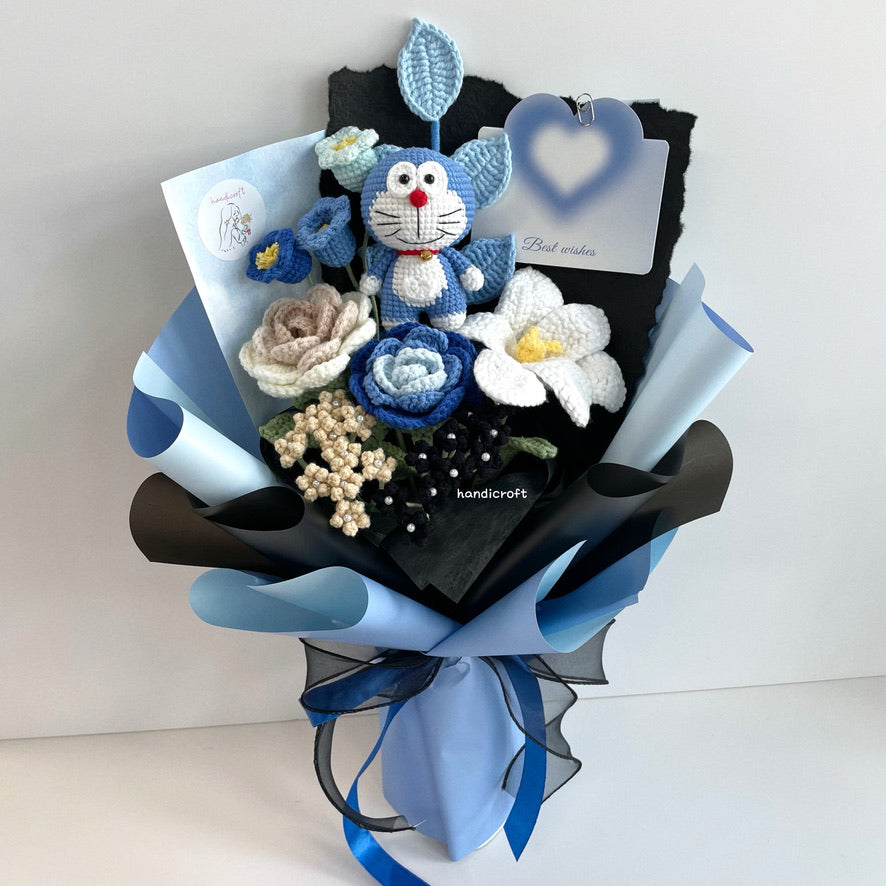 handicroft handmade crochet flower bouquet pocketful of wishes