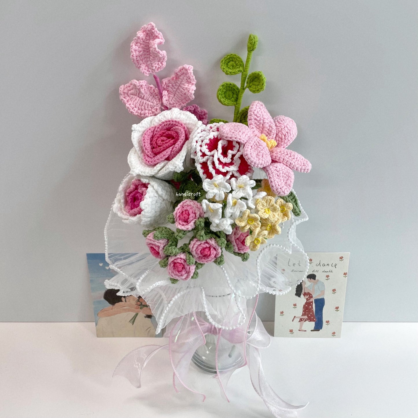 handicroft handmade crochet flower vase arrangement everyday poetry sweet daylight