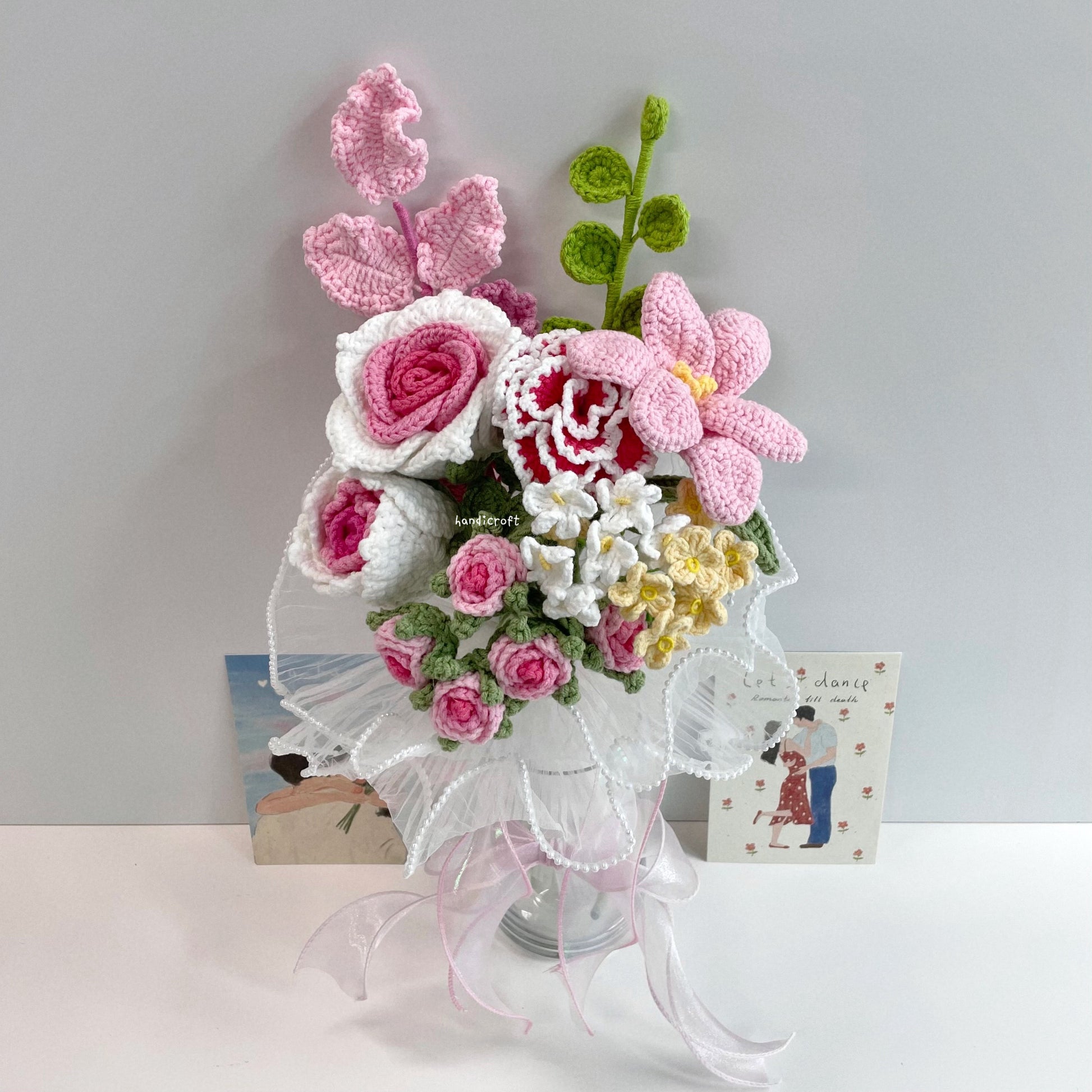 handicroft handmade crochet flower vase arrangement everyday poetry sweet daylight