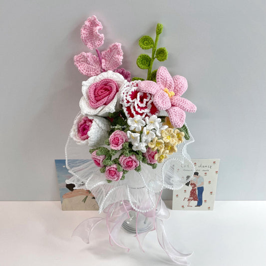 handicroft handmade crochet flower vase arrangement everyday poetry sweet daylight