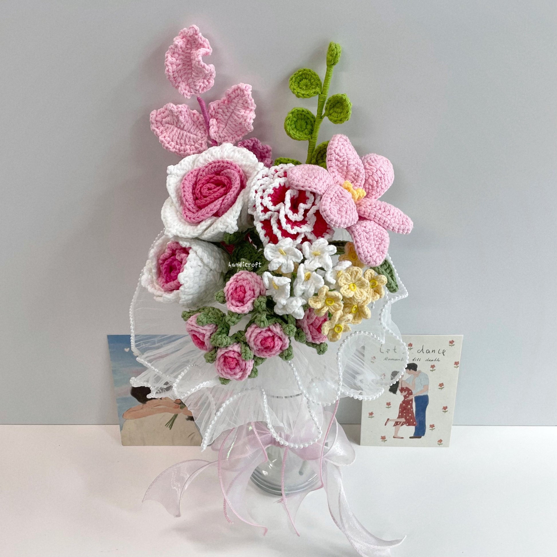 handicroft handmade crochet flower vase arrangement everyday poetry sweet daylight